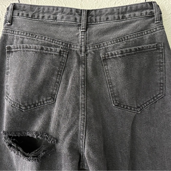 S.O.N.G Black High Rise Distressed Straight Leg Jeans Size 9/29 Woman’s Jeans - Picture 11 of 11